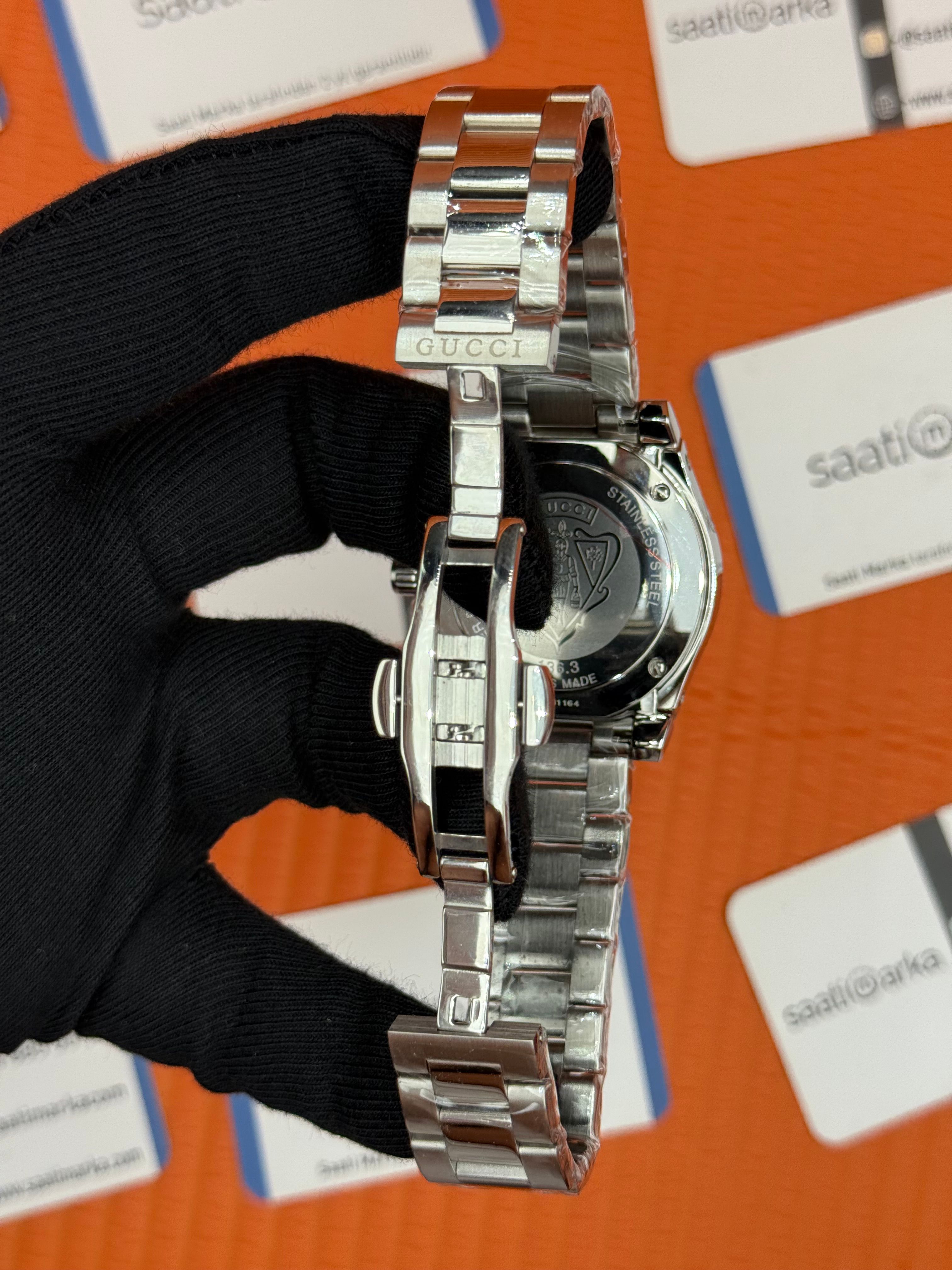 GUUCI DİVE 200M siyah kadran çelik kasa kordon siyah bezel 40mm