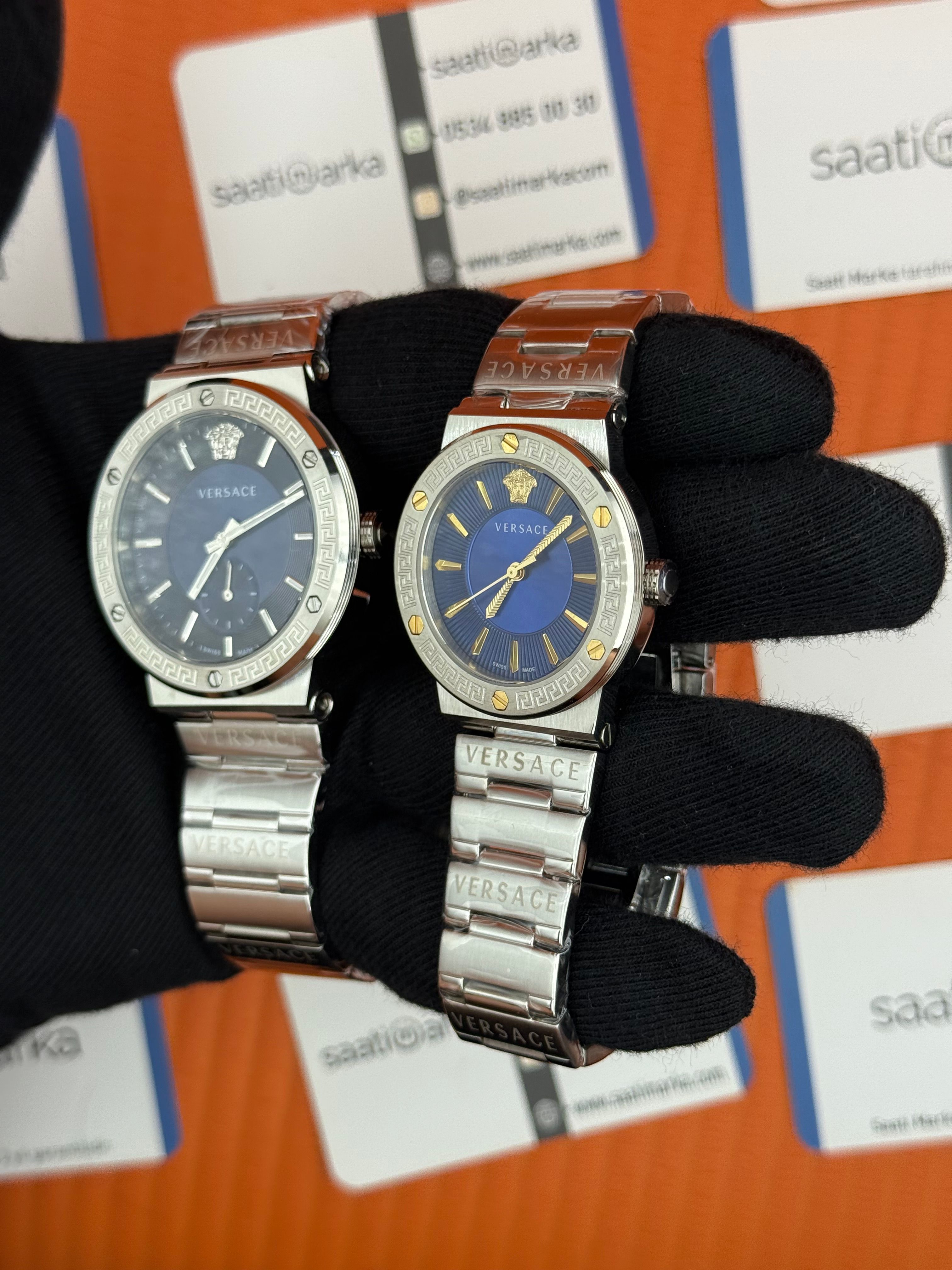 VERSACE çift kombini kadın 35mm erkek 43mm