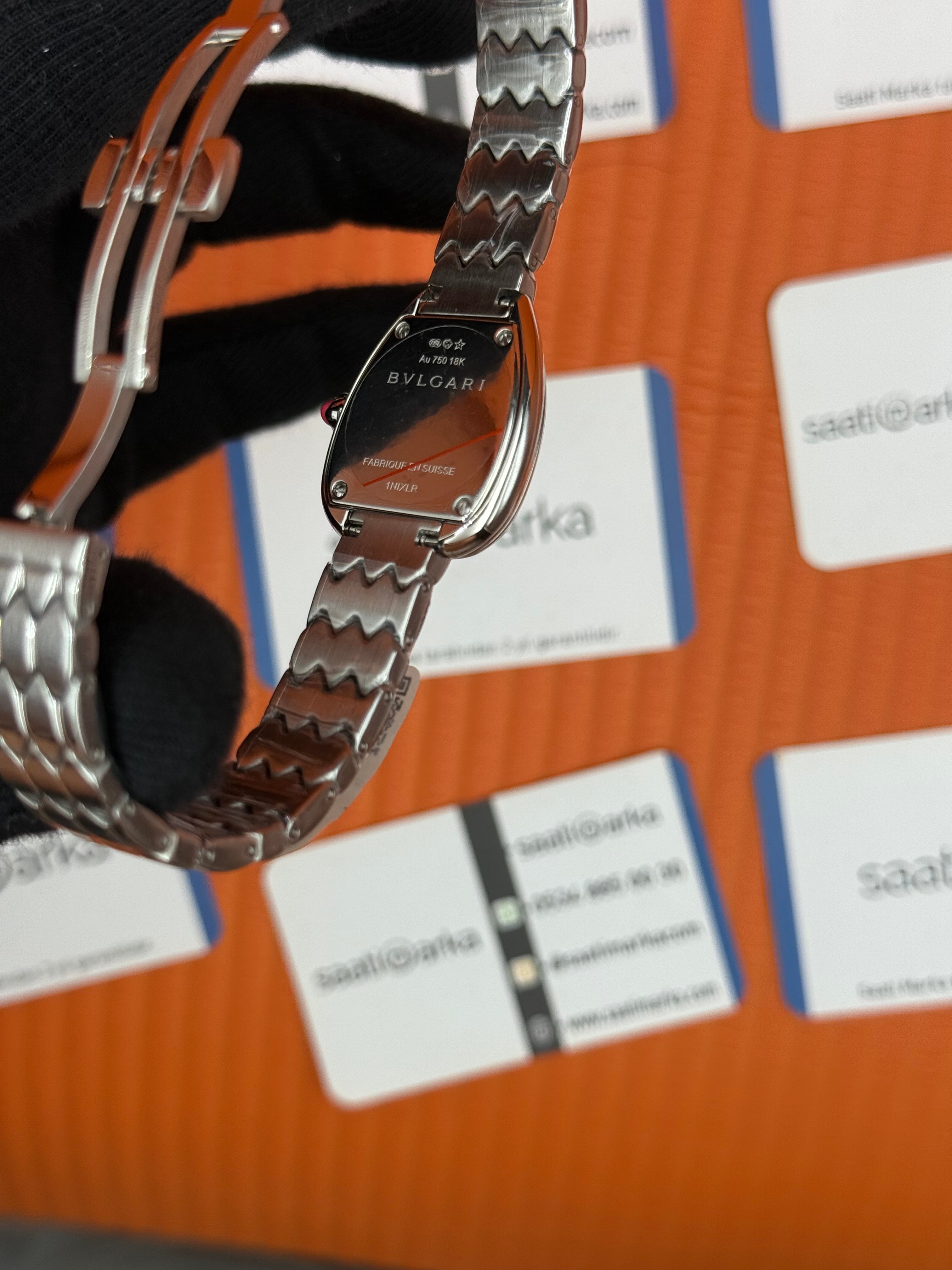 BVLGARİ serpenti seduttori beyaz kadran silver kasa kordon kadın kol saati