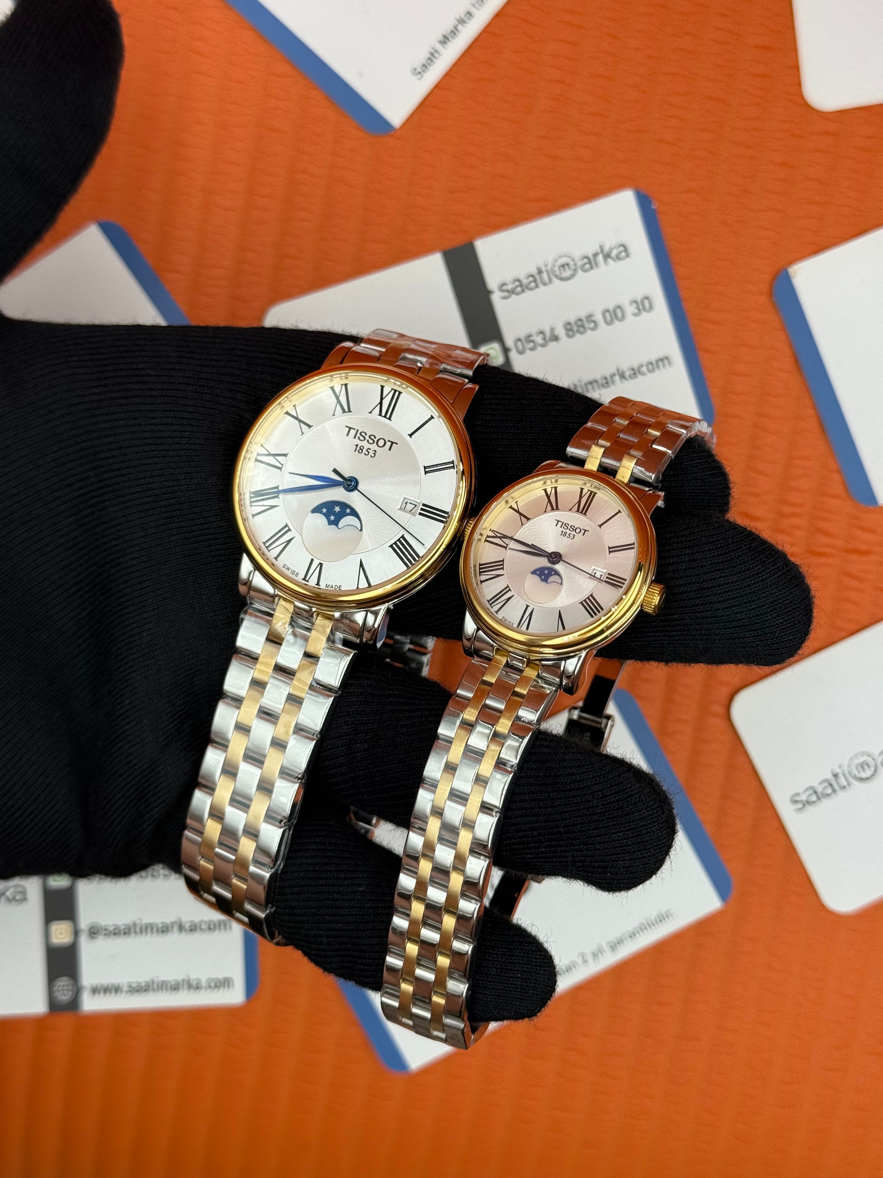 TISSOT ÇİFT KOMBİNİ carsom premium gent monnphase