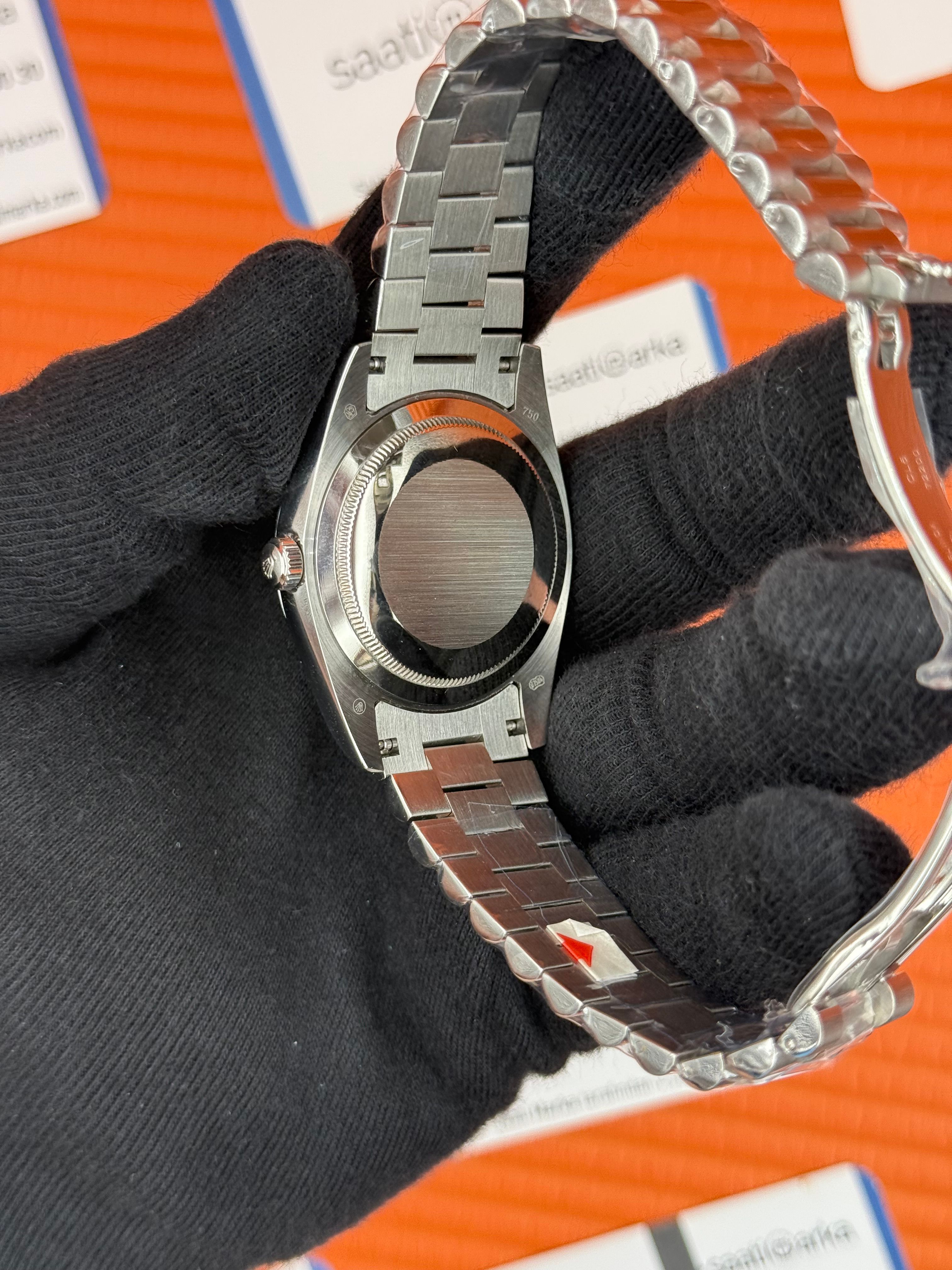 ROLEX Day Date siyah kadran silver president kordon