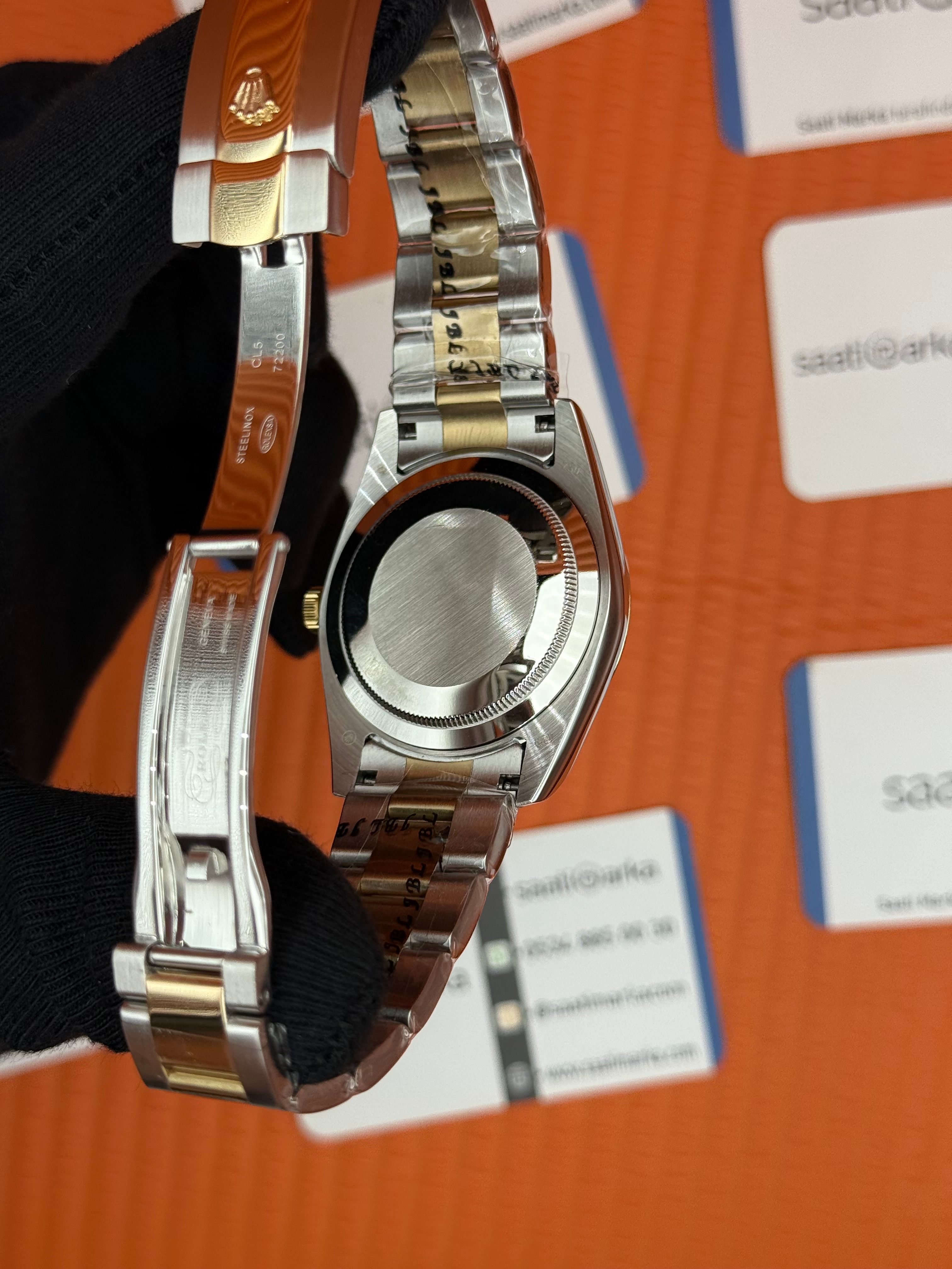ROLEX Datejust champagne dial gold silver kasa-kordon oyster