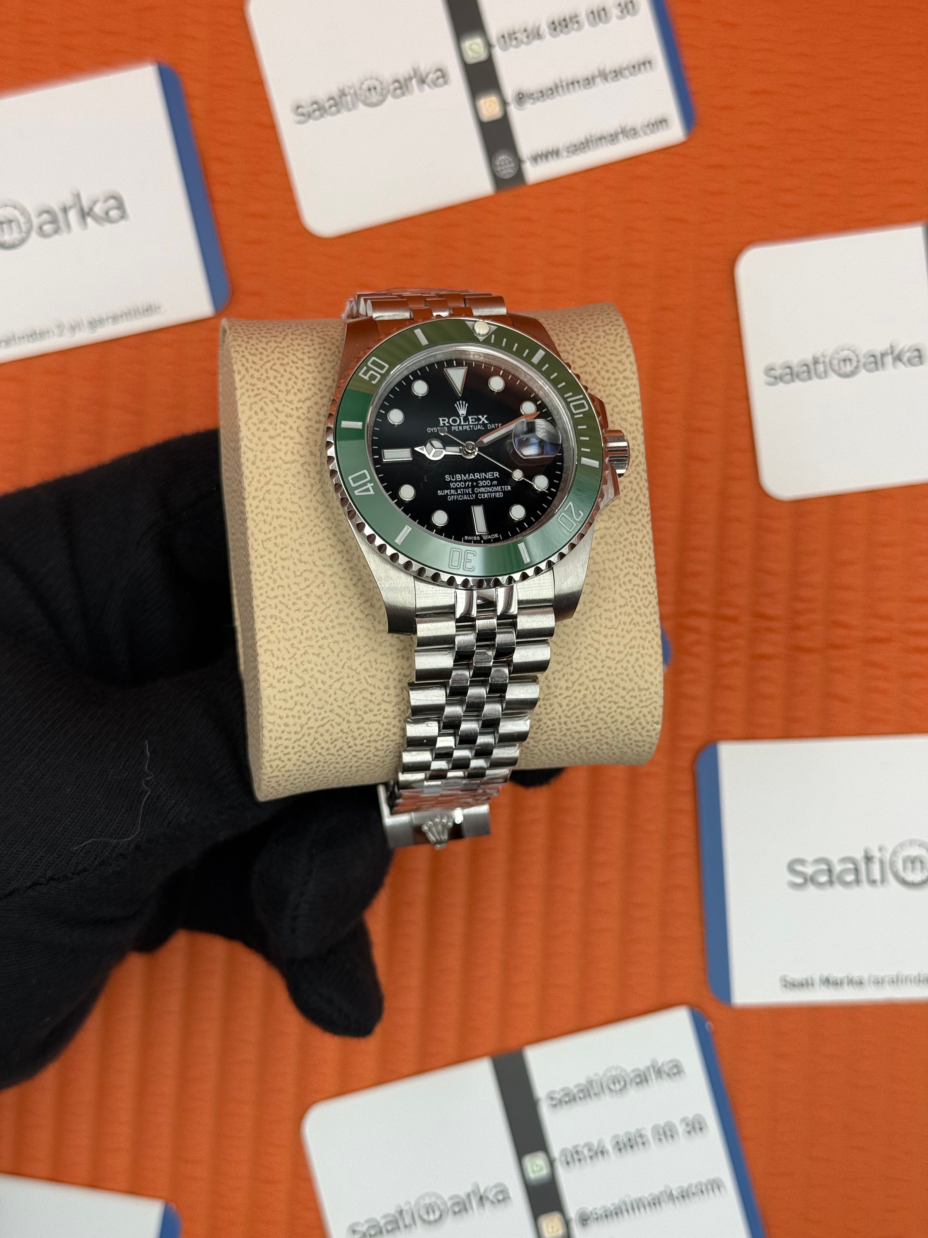 ROLEX Submariner starbucks jubilee silver kordon 