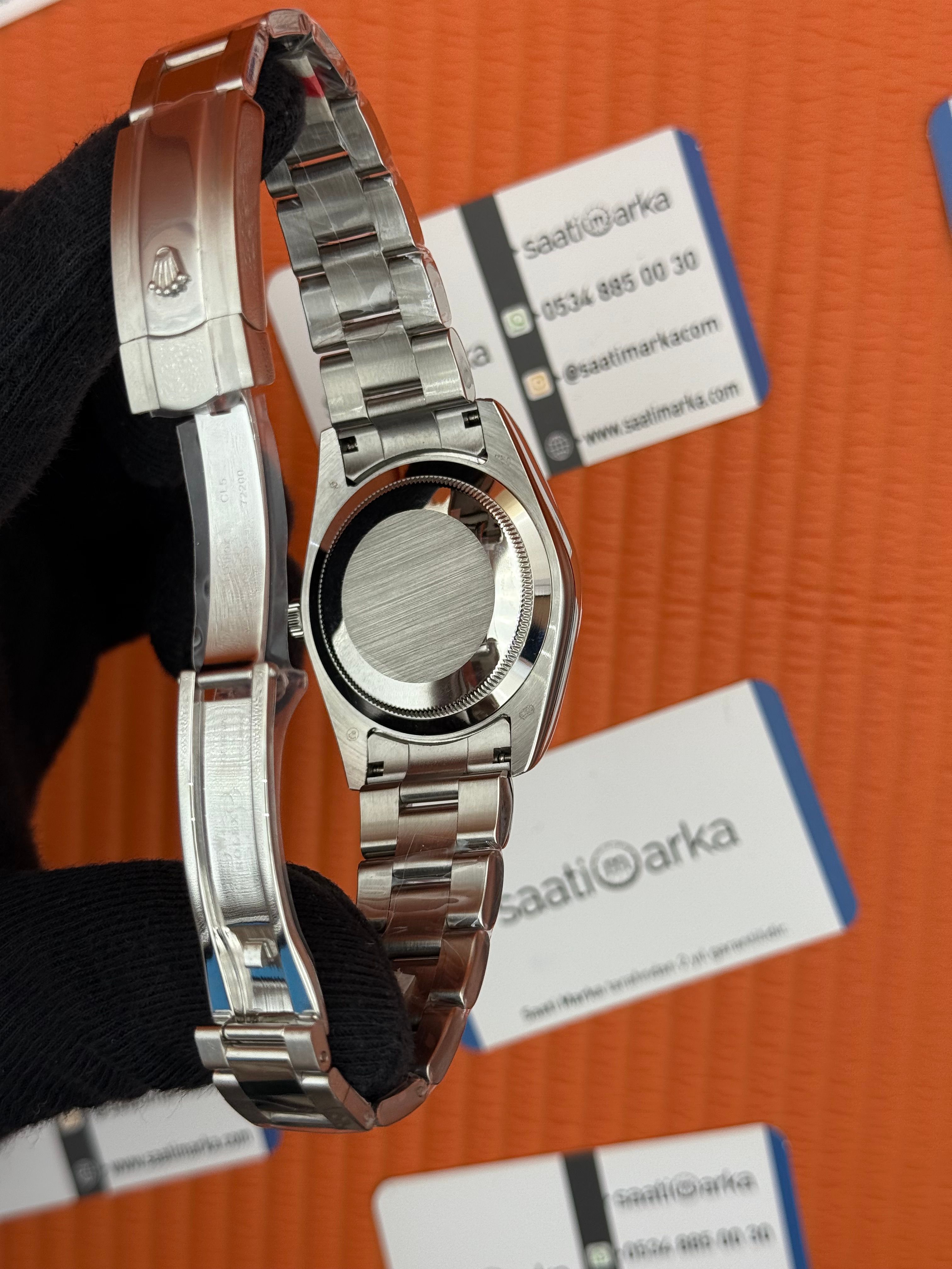 ROLEX Datejust roma rakamlı white dial silver oyster kordon