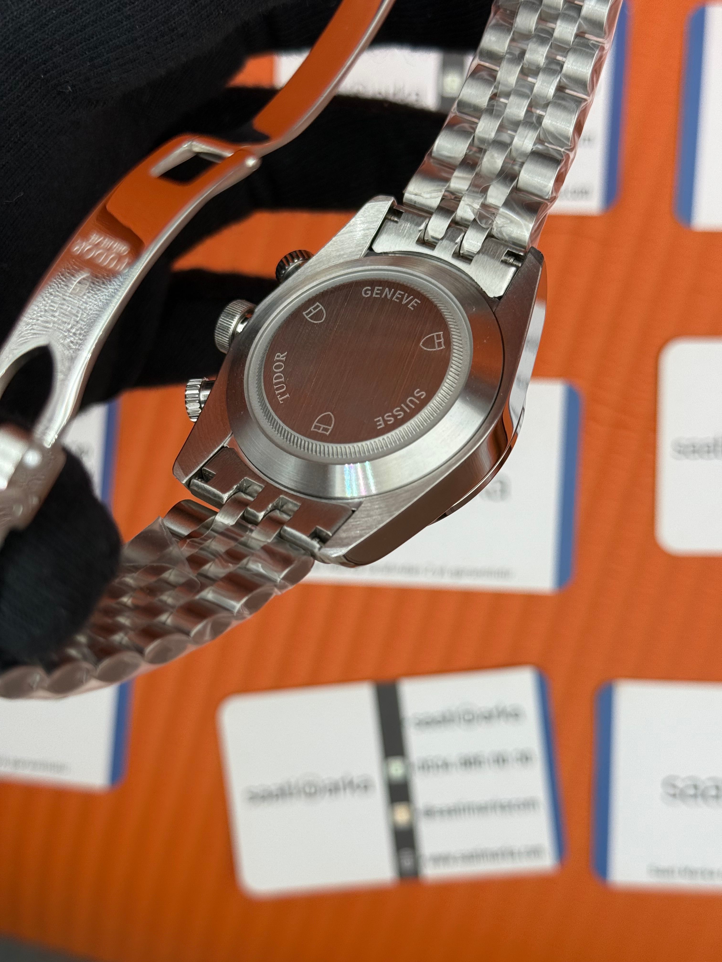 TUDOR black bay siyah kadran silver jubilee kordon 41mm erkek kol saati