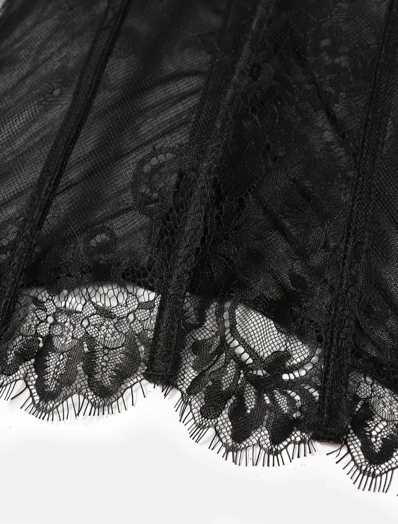 Siyah Dantel Gotik Korse