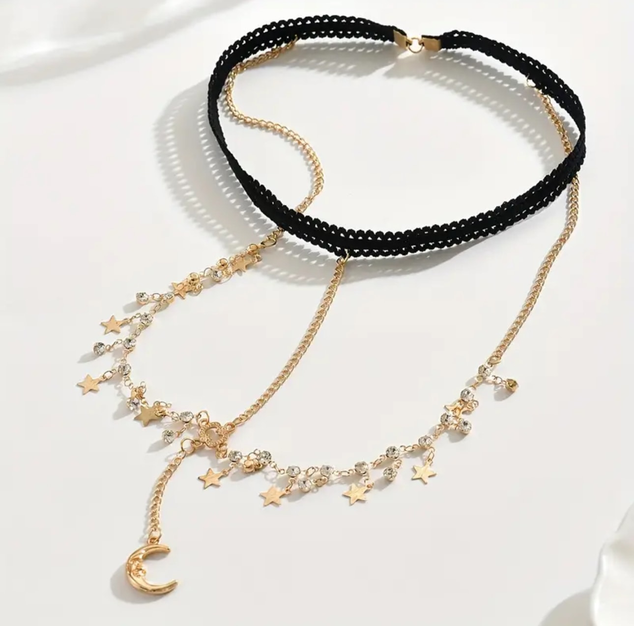 Gold Taşlı Bacak Bandı