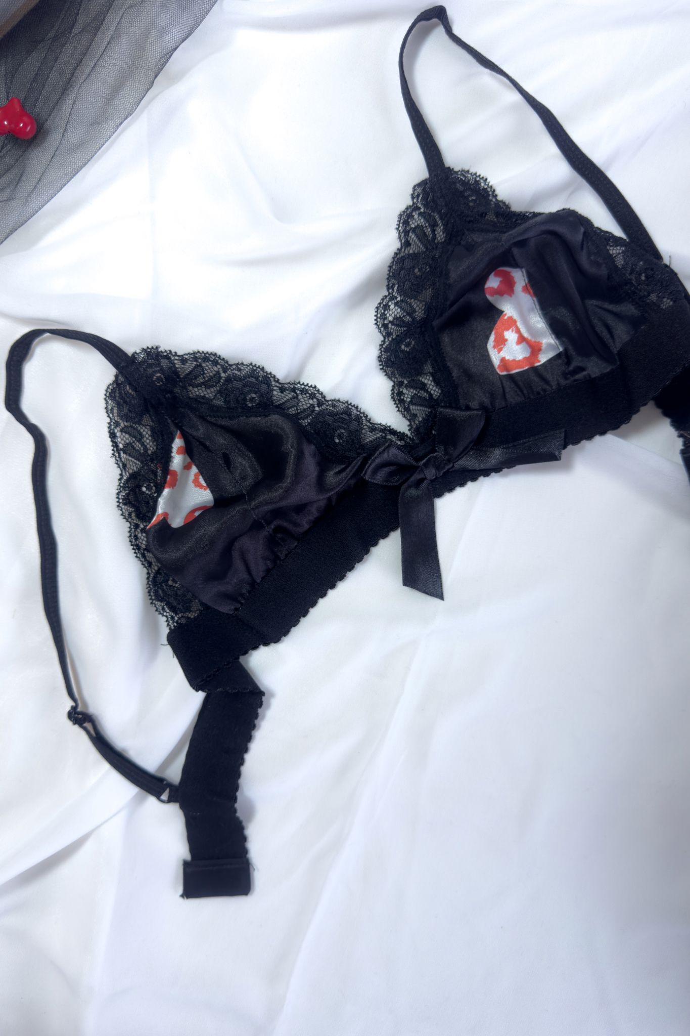 Saten Kalpli Siyah Pijama Takımı