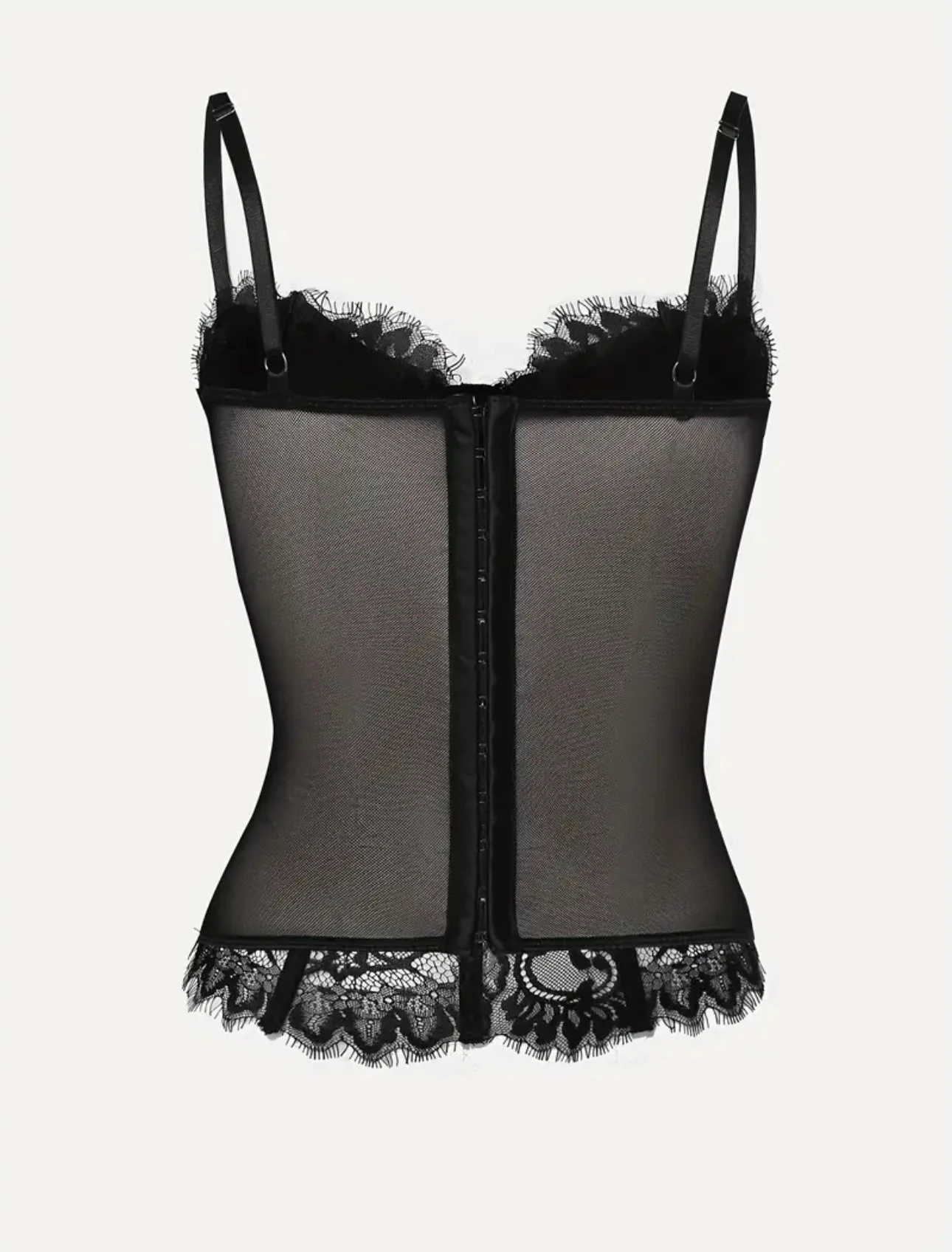 Siyah Dantel Gotik Korse