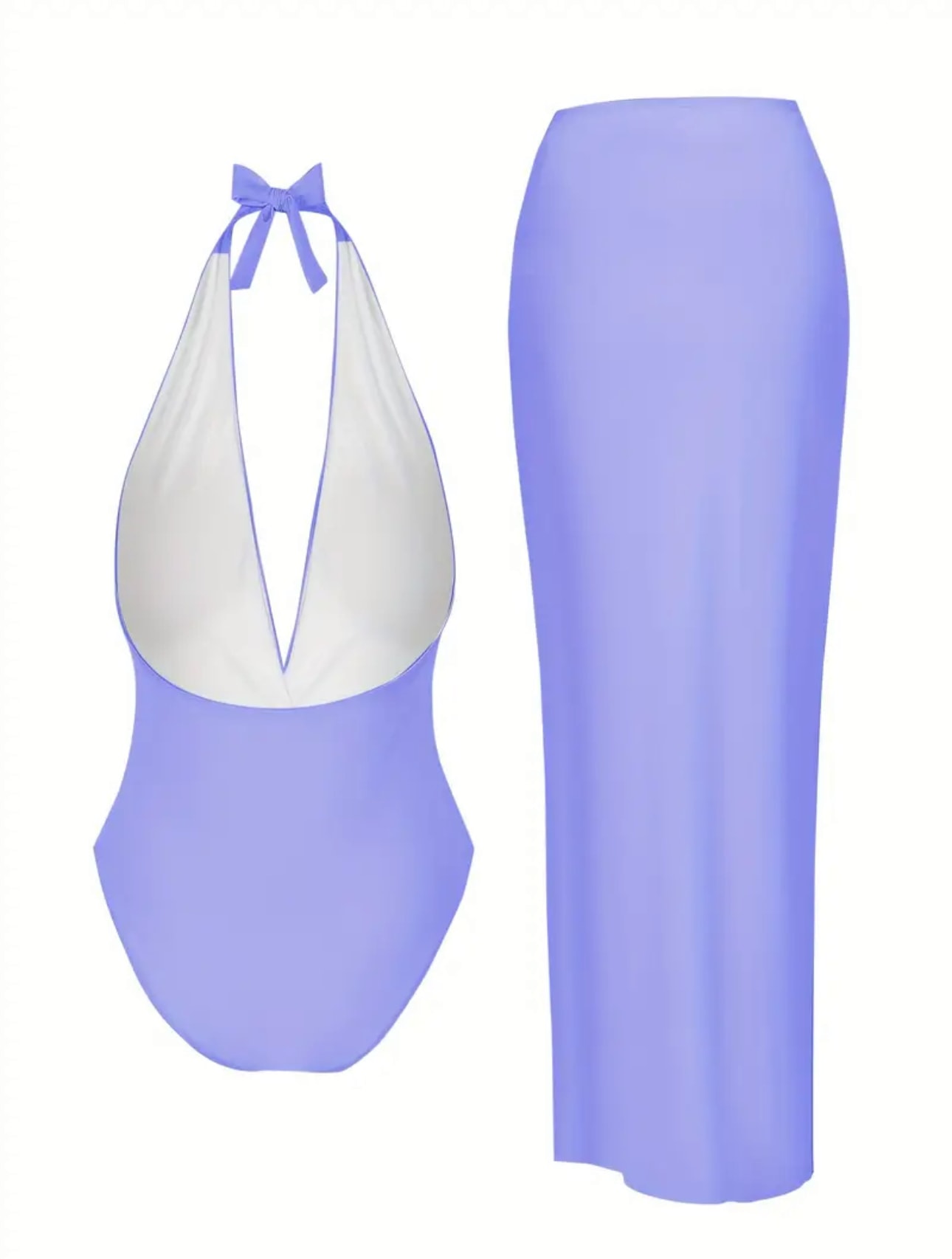Lila Mayo Pareo Seti