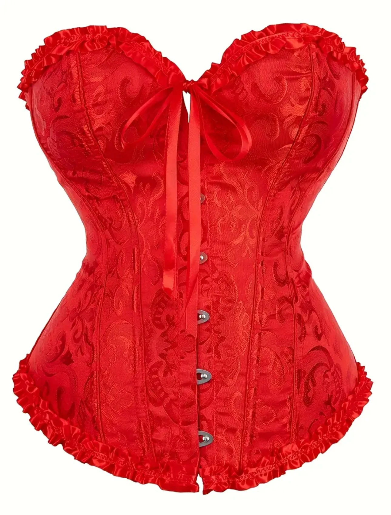 Kırmızı Vintage Korse