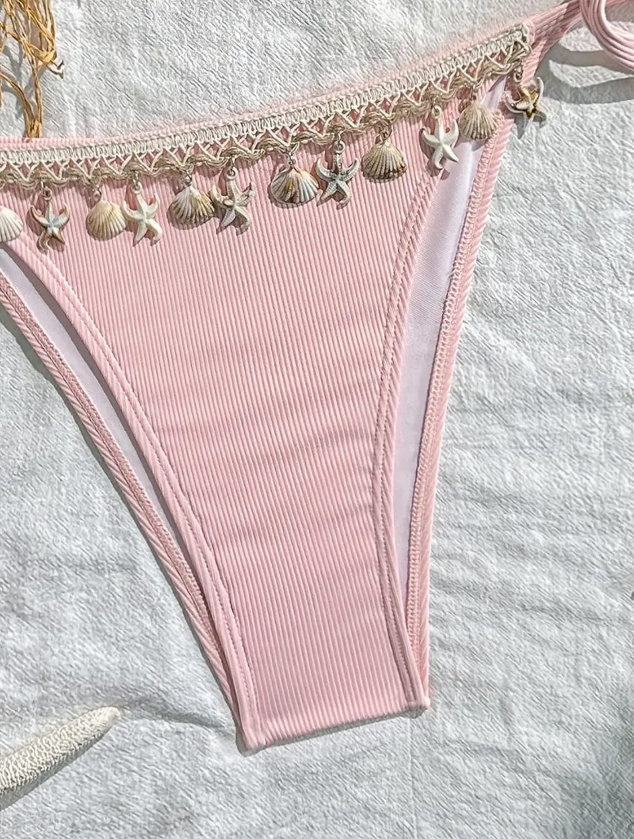 Bellegance Deniz Kabuklu Pembe Bikini Takımı