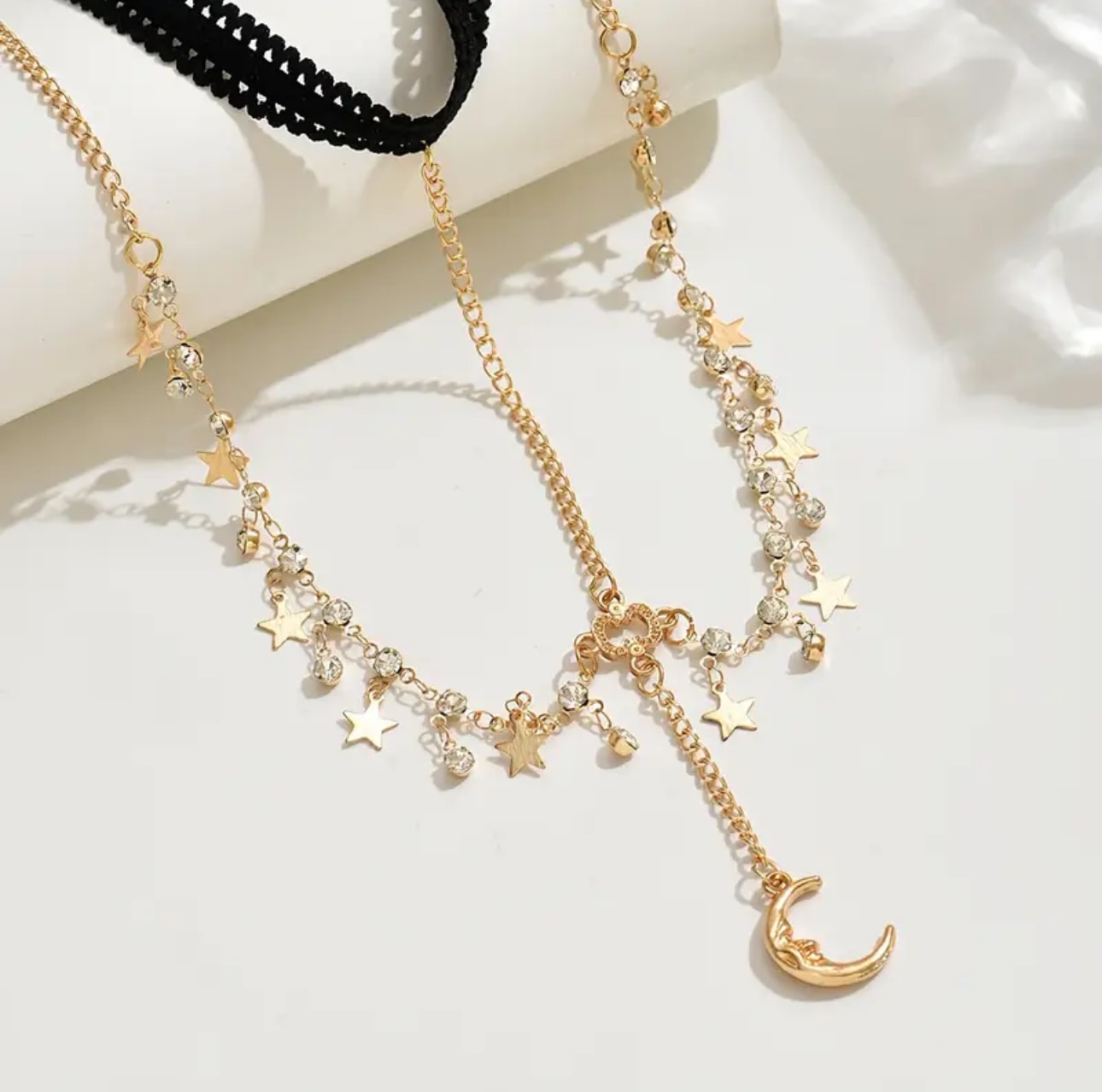 Gold Taşlı Bacak Bandı