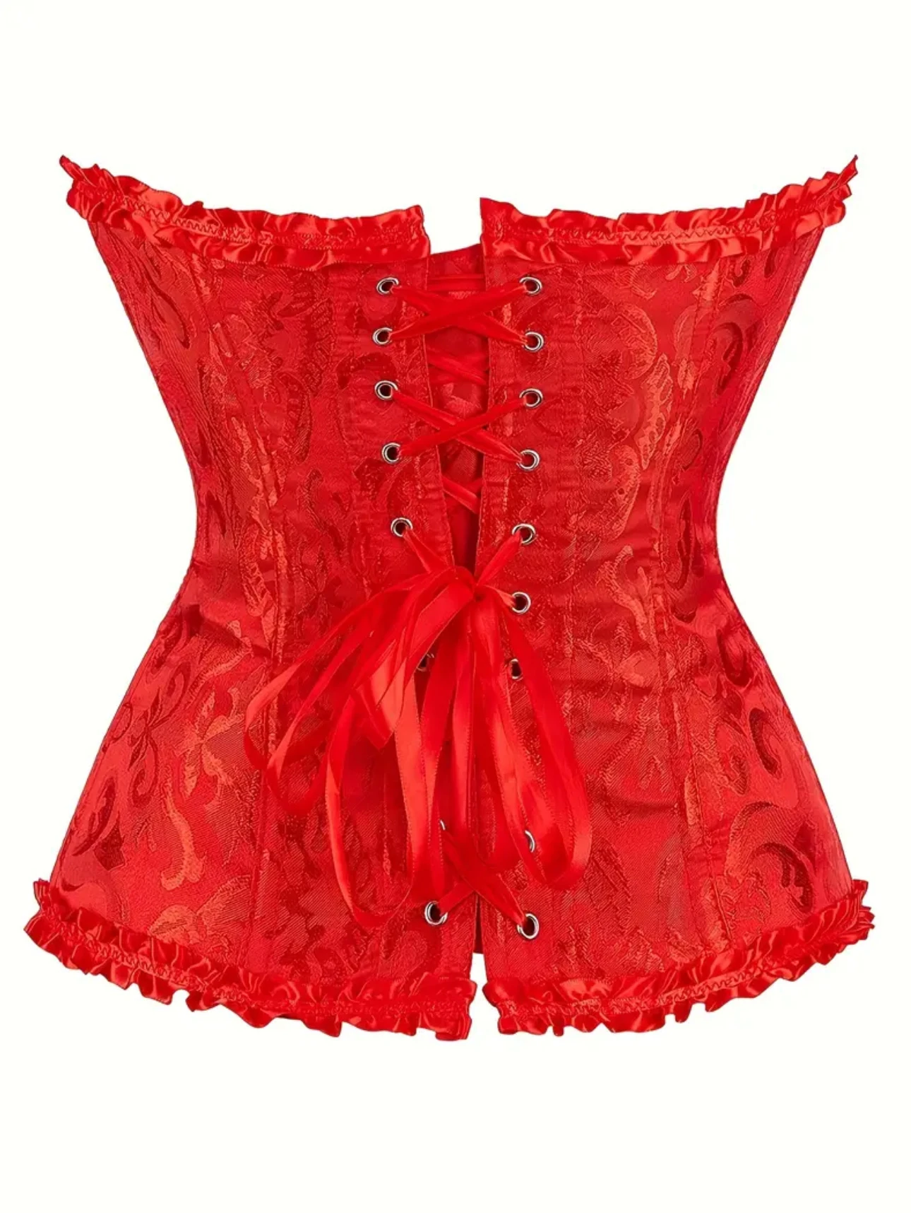 Kırmızı Vintage Korse