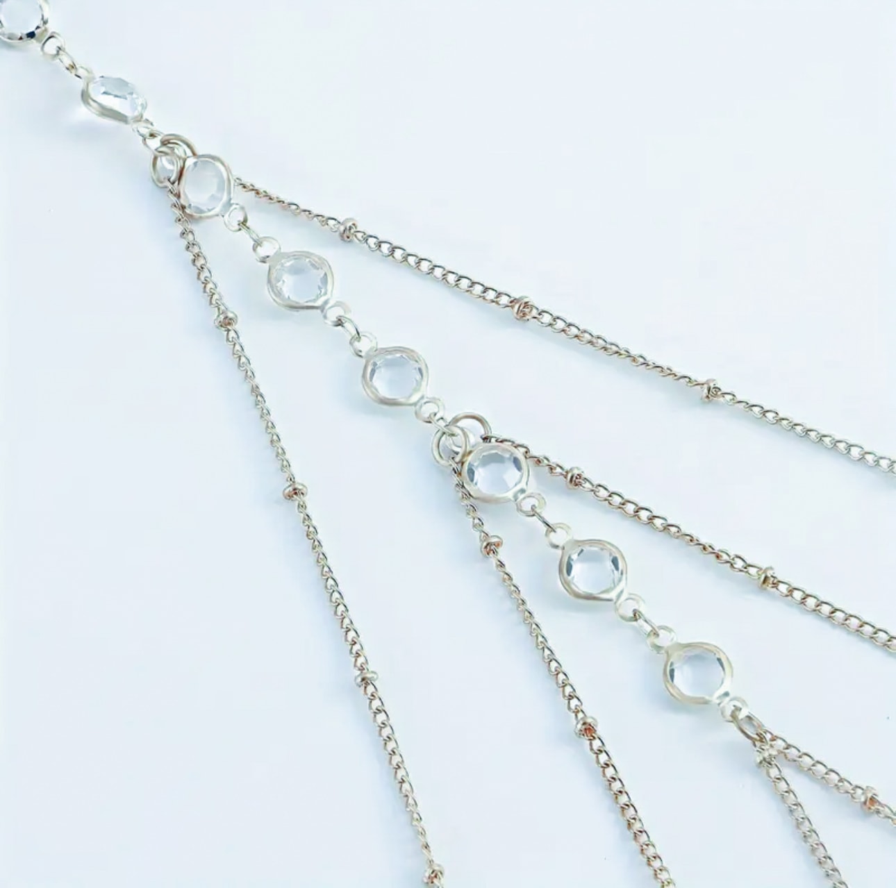 Silver Taşlı Bacak Bandı
