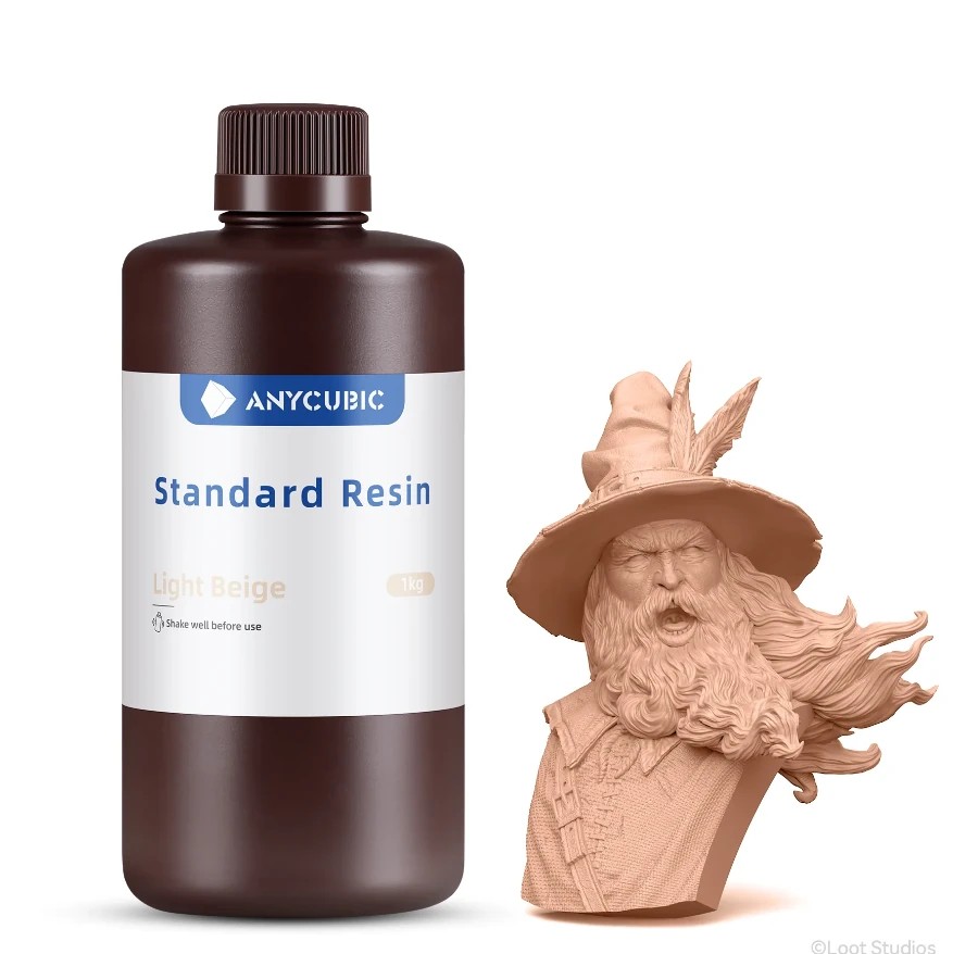 Anycubic Standart Uv Açık Bej Reçine 1 KG - SLA (YENİ SERİ)