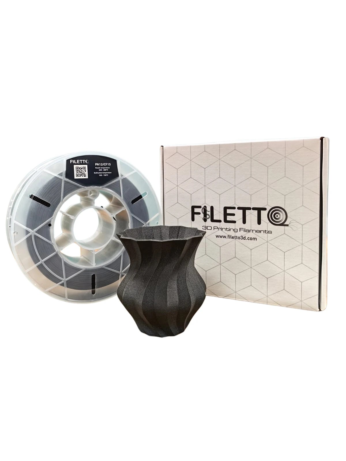 Filetto PA12/CF15 Siyah Filament 0,5 KG