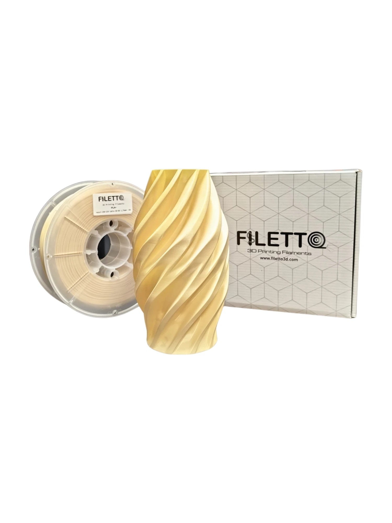 Filetto Pla+ Açık Bej Filament 1.75mm 1 KG