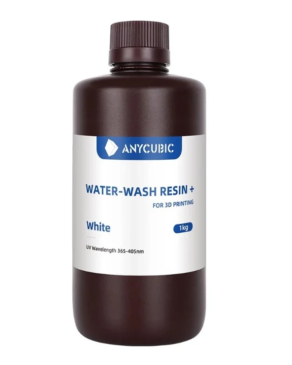 Anycubic Water Washable Resin | Anycubic Suda Yıkanabilir Beyaz Reçine 1 kg (YENİ SERİ)