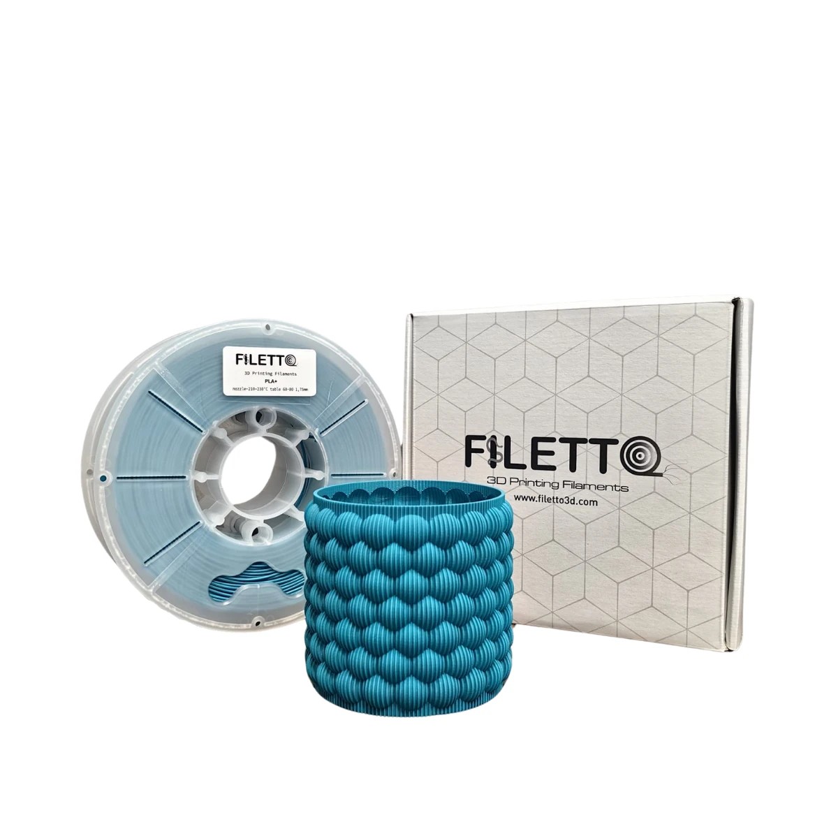 Filetto Pla+ Açık Mavi Filament 1.75mm 1 KG