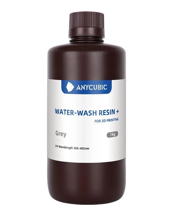 Anycubic Water Washable Resin | Anycubic Suda Yıkanabilir Gri Reçine 1 kg (YENİ SERİ)