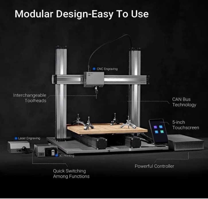 Snapmaker 2.0 Modular 3-in-1 3D Printer - A350T