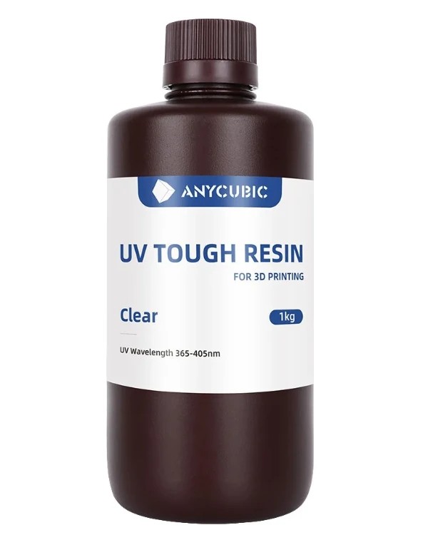 Anycubic UV Tough Şeffaf Resin 1 Kg (YENİ SERİ)