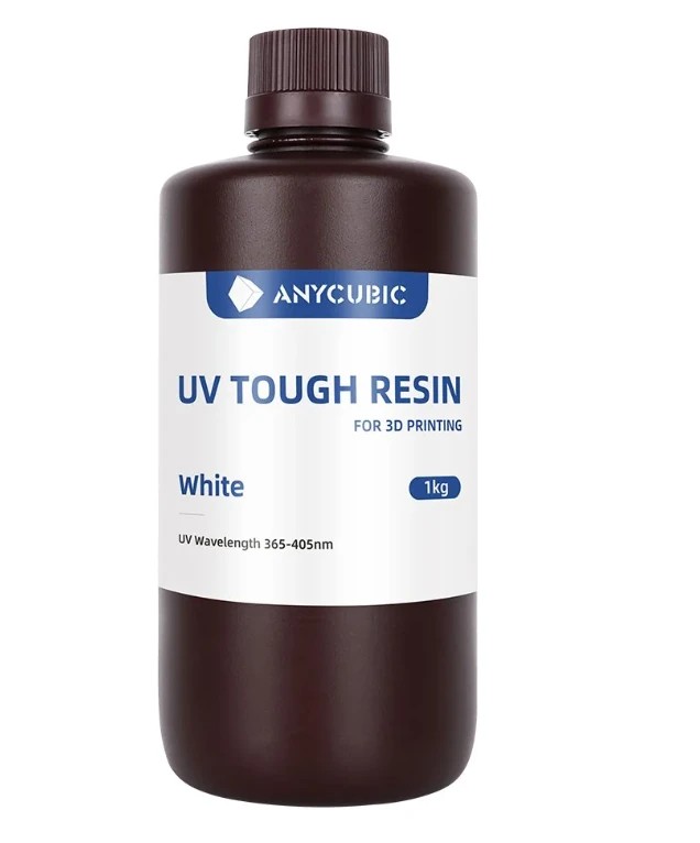 Anycubic UV Tough Beyaz Resin 1 Kg (YENİ SERİ)