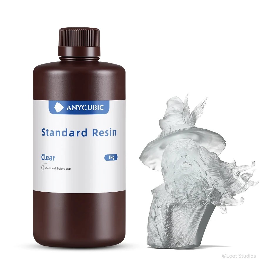 Anycubic Standart Uv Şeffaf Reçine 1 KG - SLA (YENİ SERİ)