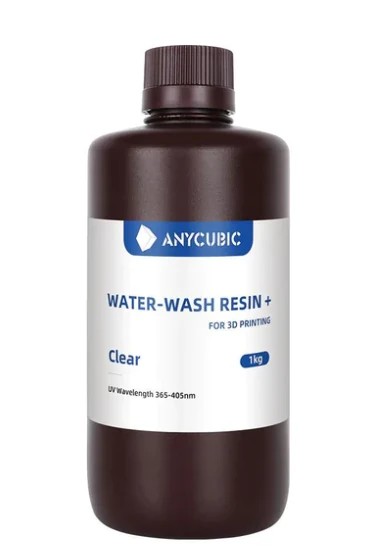 Anycubic Water Washable Resin | Anycubic Suda Yıkanabilir Şeffaf Reçine 1 kg (YENİ SERİ)