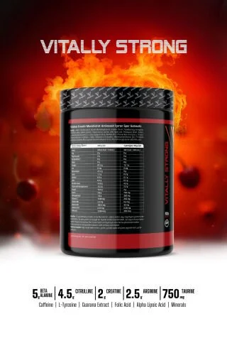 Vitalest Pre Workout 468G. 26 Servis 
