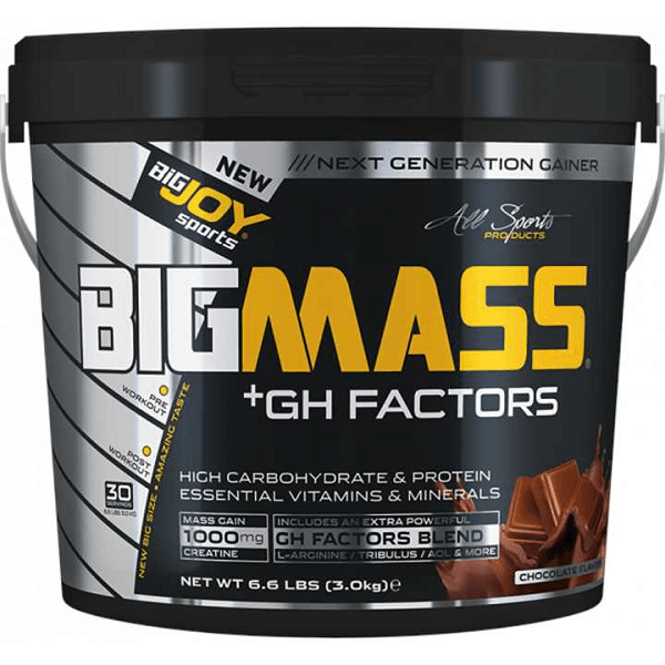 Big Joy Sports Big Mass +GH Factors 3000 Gr Çikolata