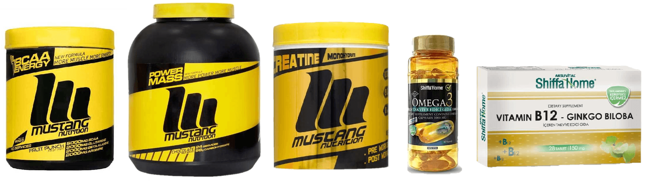 Sporculara Özel Mega Paket 5'li (Mustang Nutrition)