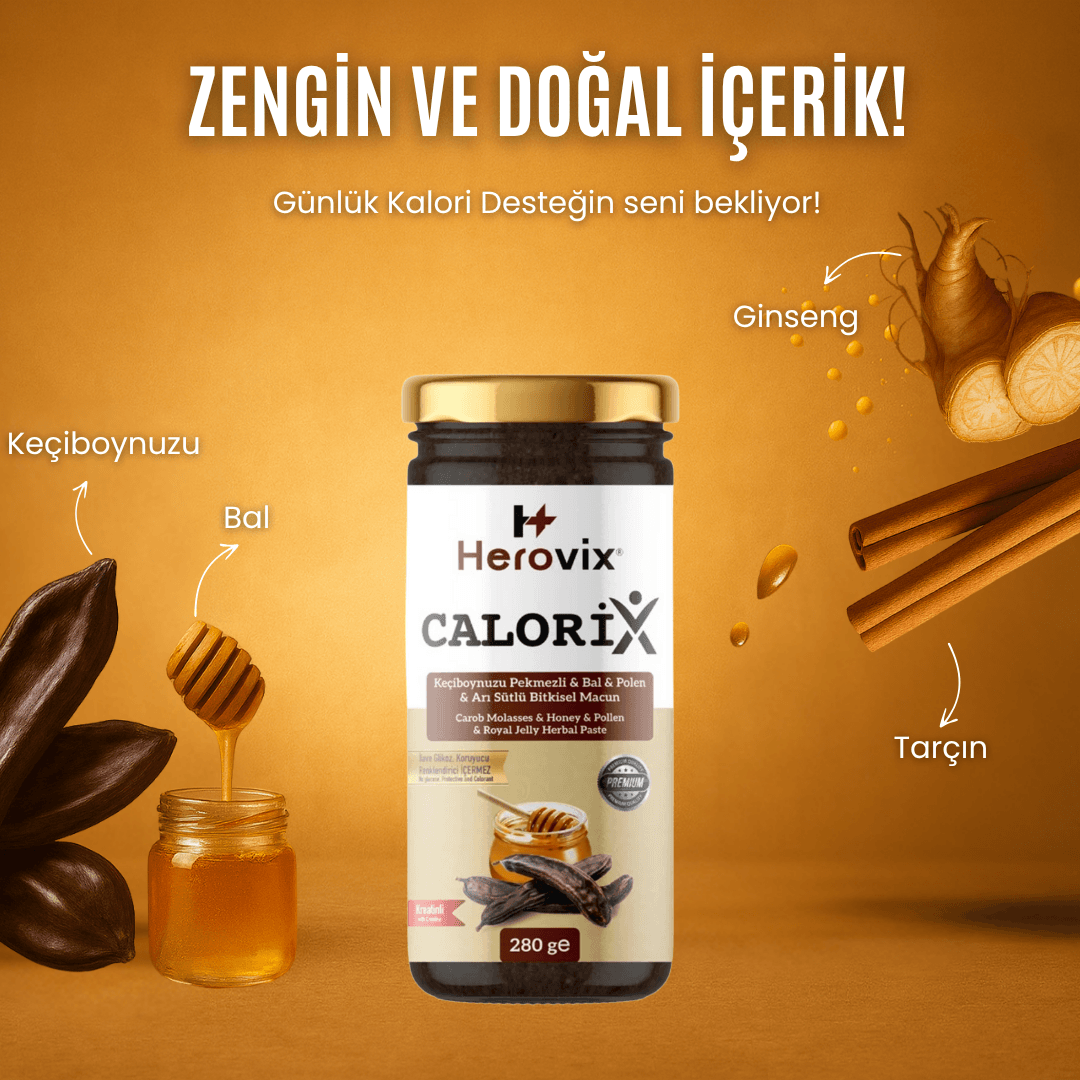 Calorix Keçiboynuzu Pekmezli & Bal & Polen Ve Arı Sütlü Bitkisel Macun 280 Gr