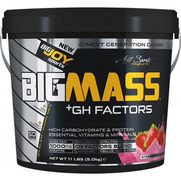 Big Joy Sports Big Mass +GH Factors 5000 Gr Çilek