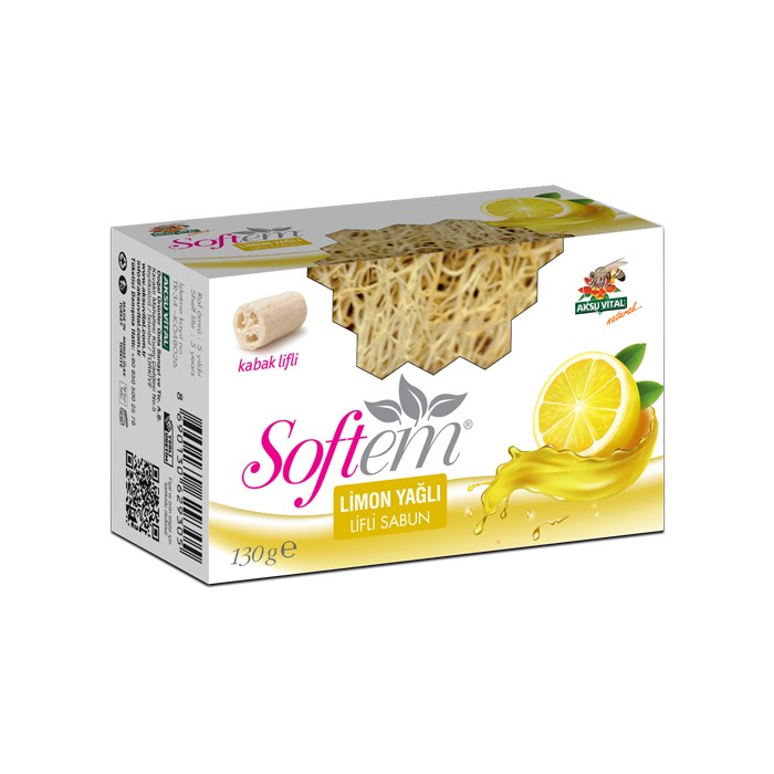 Limon Yağlı Kabak Lifli Sabun 130 Gr