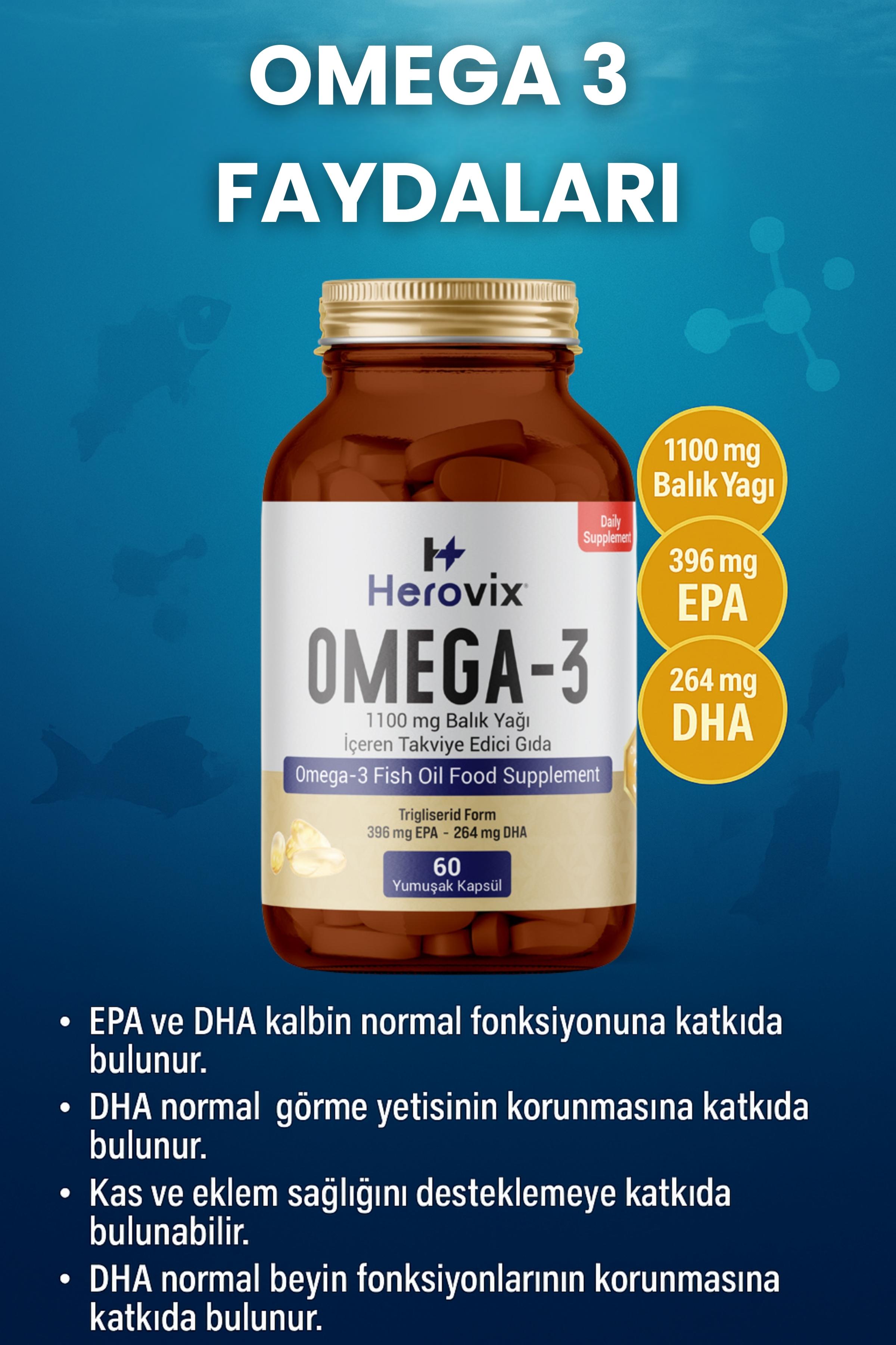 Herovix Omega 3 1100 Mg 60 Softjel
