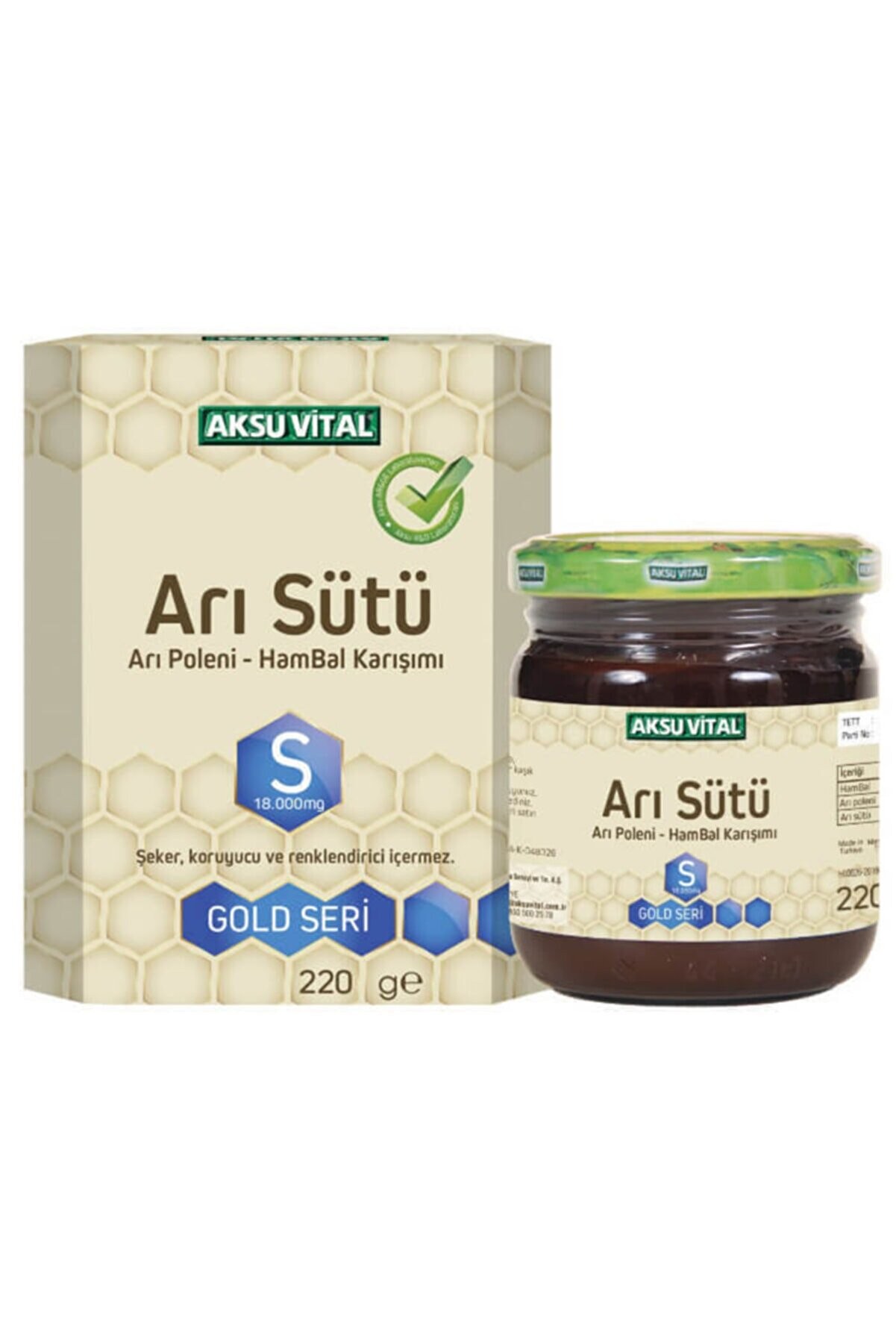 Arı Sütü-Bal Polen (S) 18.000 Mg - Yetişkin