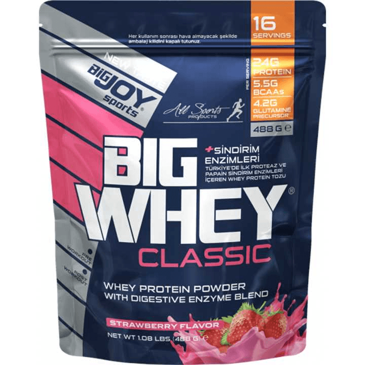 Big Joy Sports Doypack Big Whey Classic Whey Protein 488 Gr Çilek