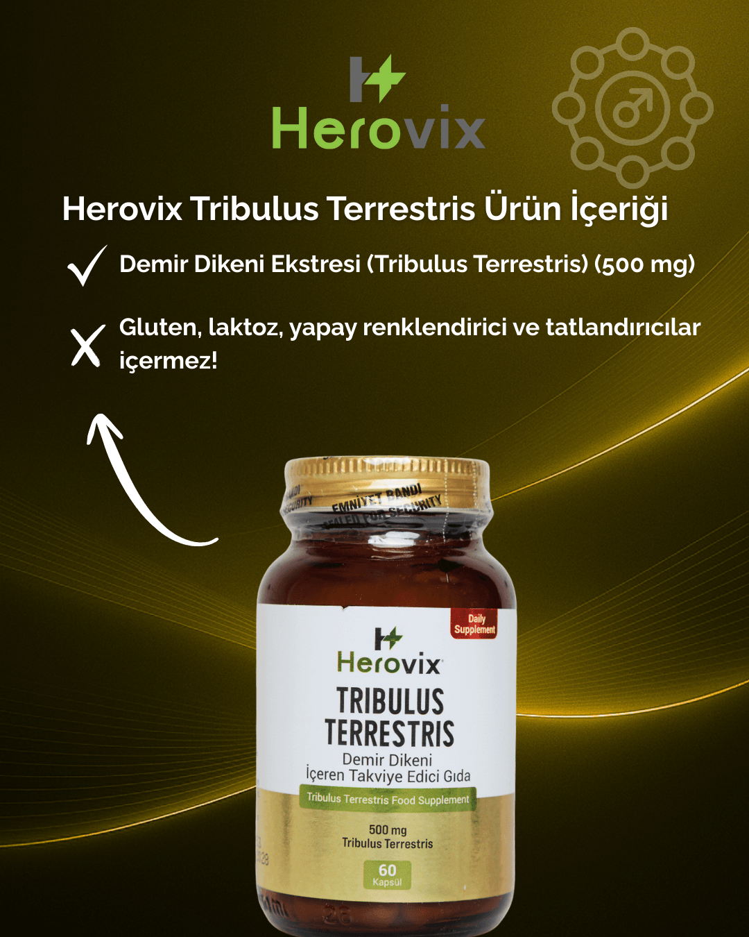 Herovix Tribulus Terrestris 60 Kapsül