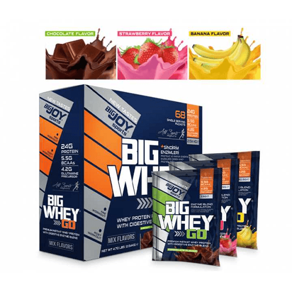 Big Joy Sports Big Whey Go Protein 2134 Gr 68 Saşe Mix Aroma