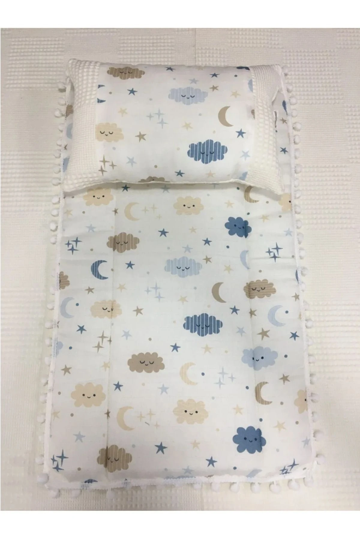 MÜSLİN ALT AÇMA YASTIK BATANNİYELİ SET