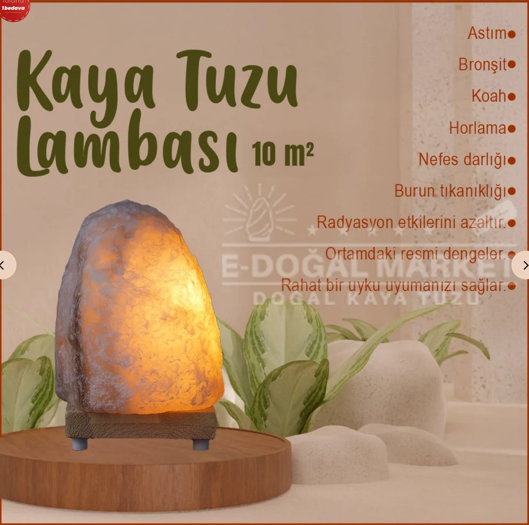Doğal Kaya Tuzu Lambası |E- Doğal Market