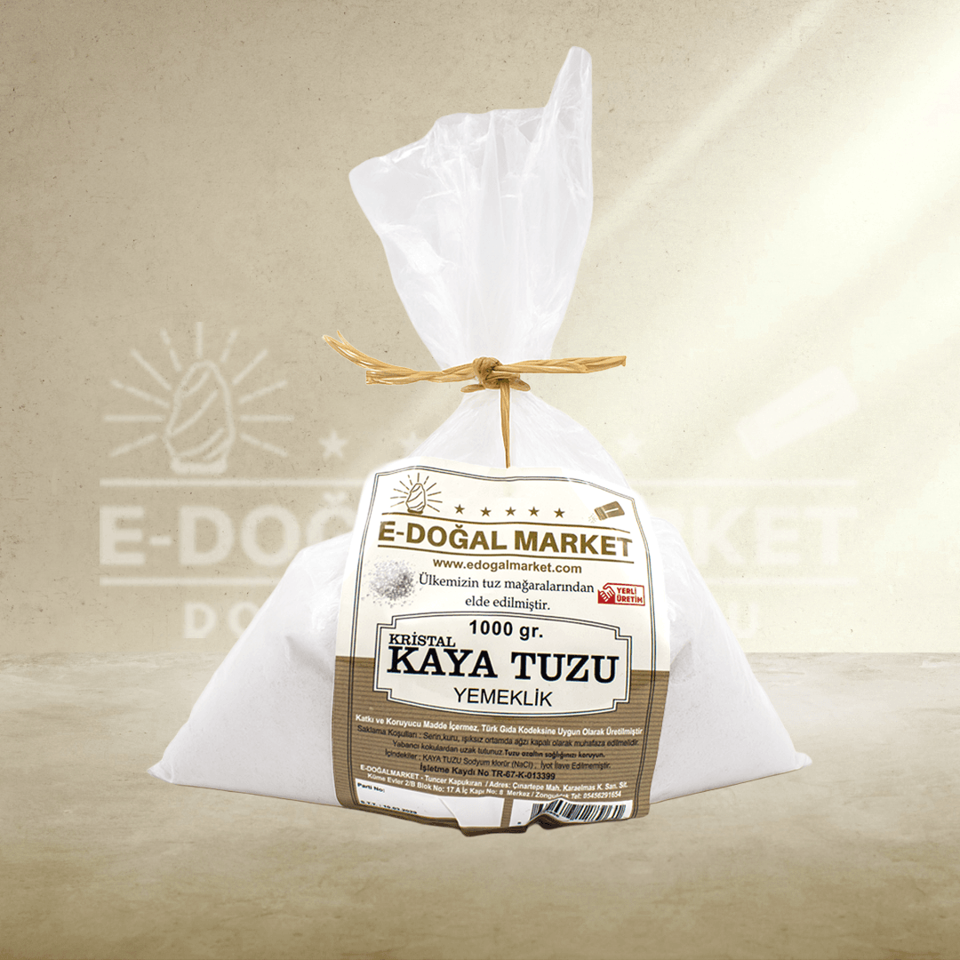 Yemeklik Kristal Kaya Tuzu Doğal (Öğütülmüş)
