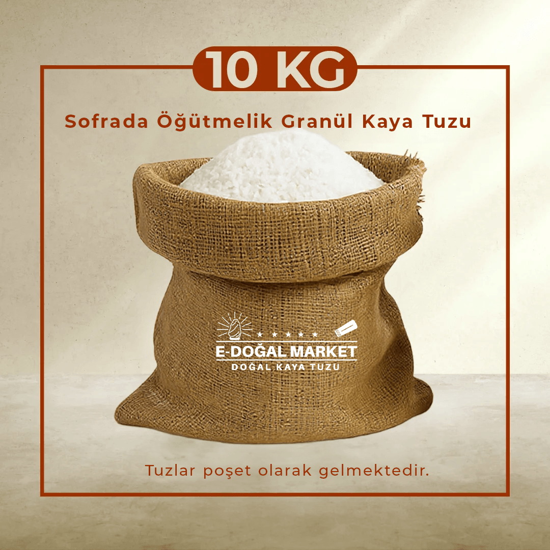 (İRİ) Kristal Kaya Tuzu Doğal Sofrada Öğütmelik Granül X