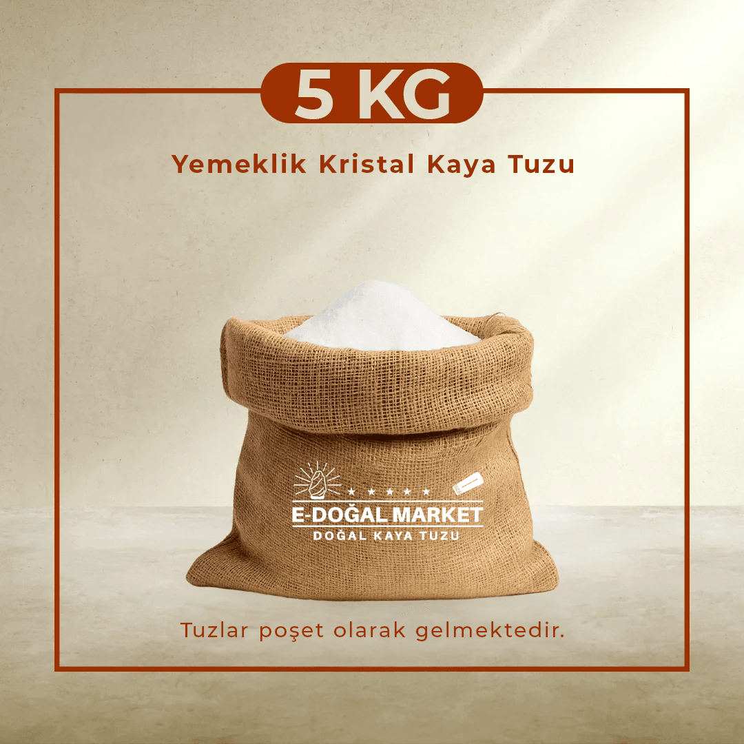 Yemeklik Kristal Kaya Tuzu DOĞAL (Öğütülmüş)