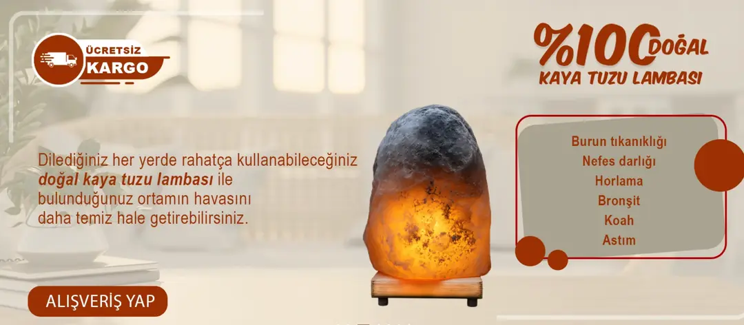 Doğal Kaya Tuzu Lambası