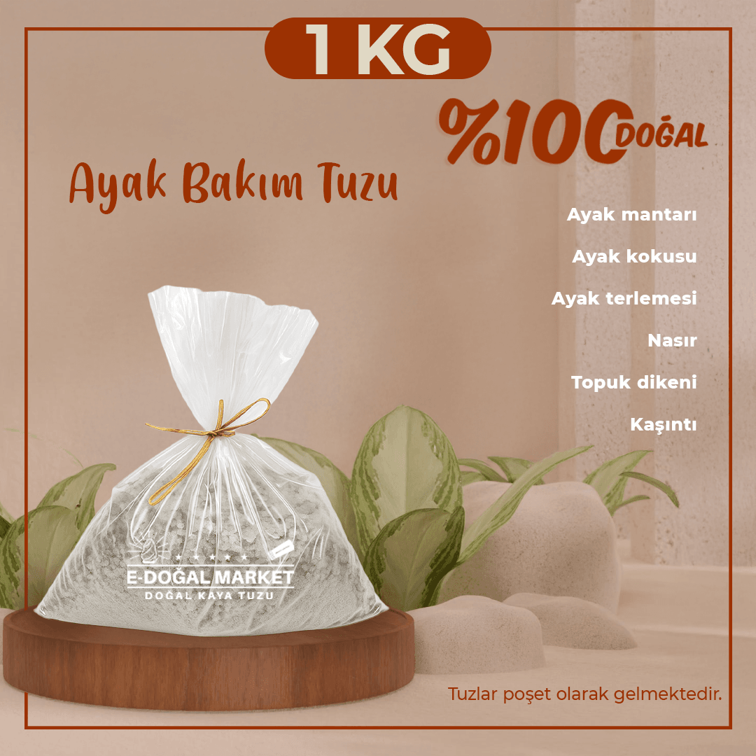 Ayak Bakım Kaya Tuzu   %100 Doğal