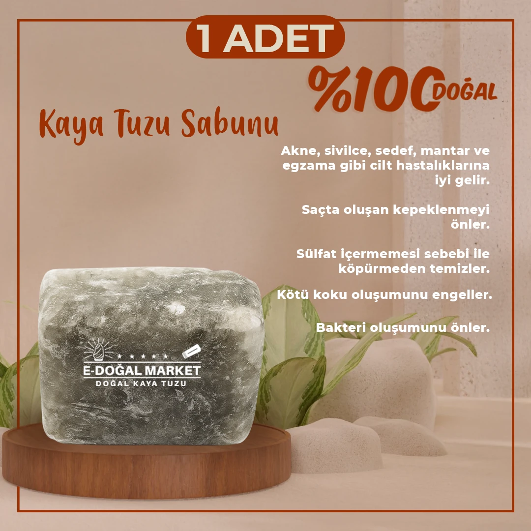 Kaya Tuzu Sabunu Doğal |  1 ADET