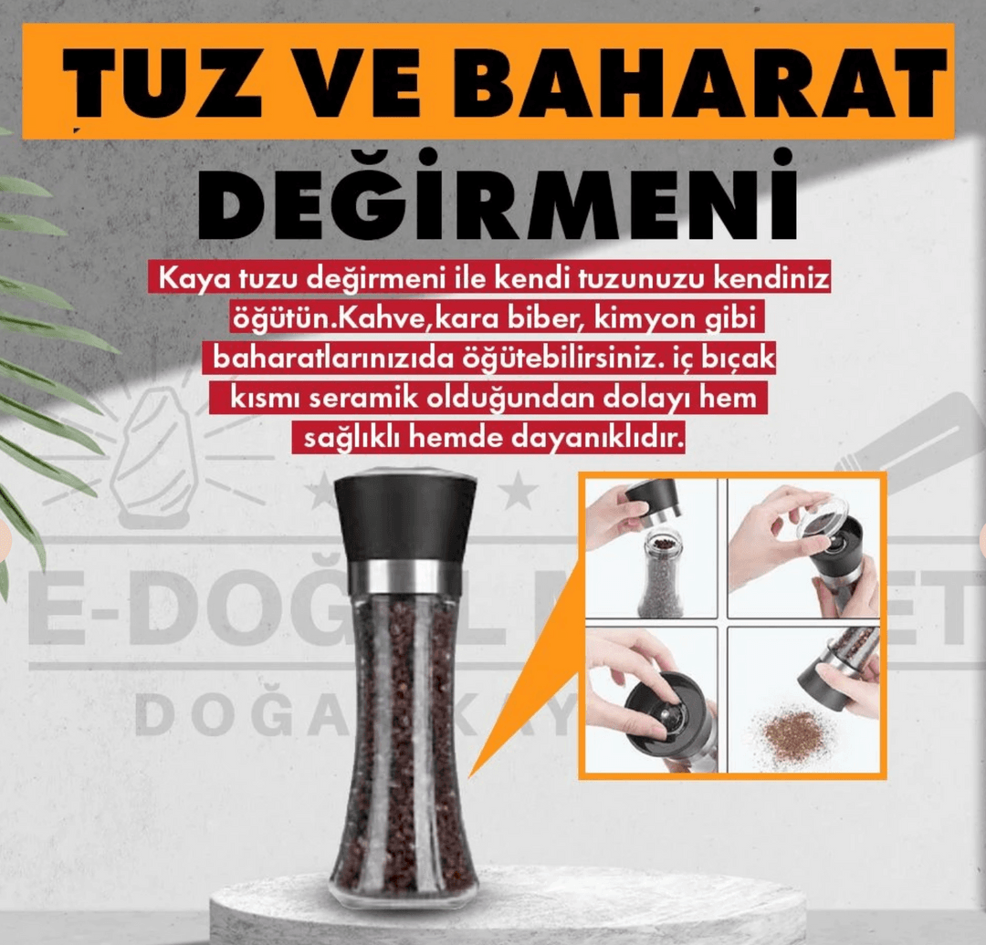 E-Doğal Market Tuz ve Baharat Değirmeni